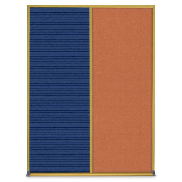 Single Door Radius Corkboard, 24"X36", B